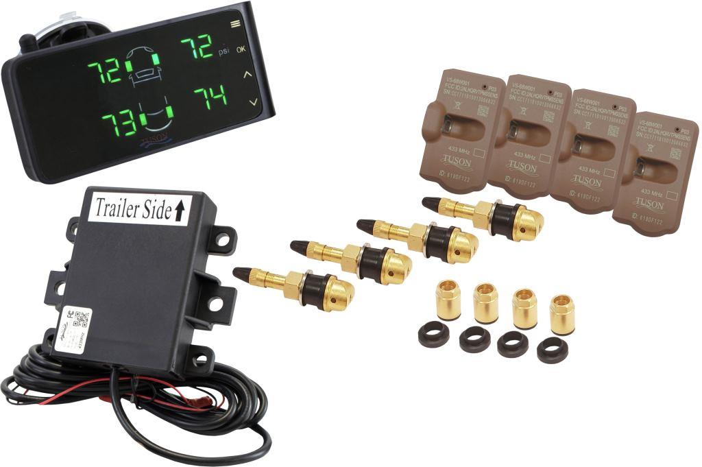 Tuson Towable Tire Pressure Monitoring System with Brass IVS