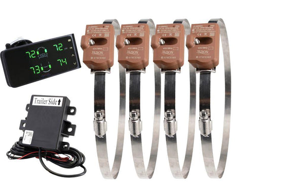 **NEW** Tuson TPMS with (4) Sensor Cradle Steel Band Kit for 18-24